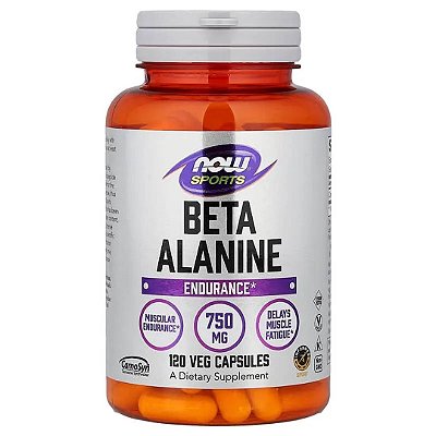 Beta Alanina 750mg 120 Cápsulas Now Foods