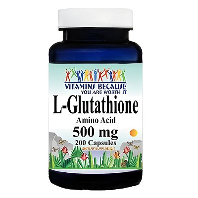 L Glutathione Glutationa 500mg 200 cápsulas The New Vitamin Stop