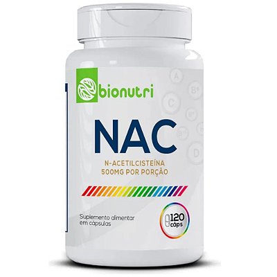N-acetilcisteína 500mg, 120 Cápsulas Bionutri