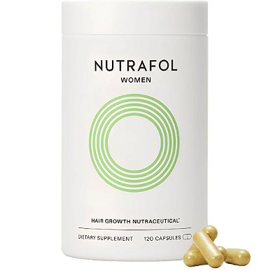 Nutrafol Women, Suplemento Para Cabelos Femininos, Crescimento capilar e queda de cabelo, 120 cápsulas