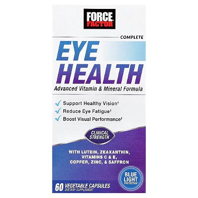Suplemento De Saúde Ocular Complete Eye Health Force Factor
