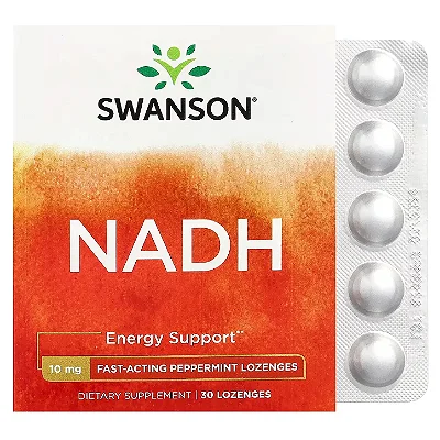 Nadh 10mg Ação Rápida, 30 Cápsulas Swanson
