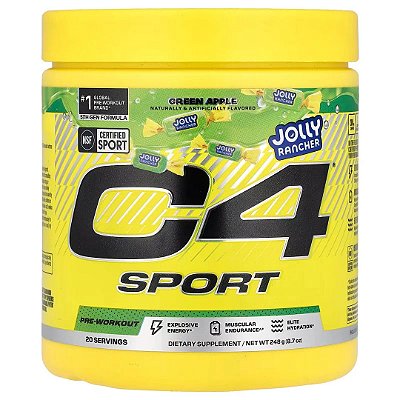 C4 Sport Maçã Verde Jolly Rancher, 248g Cellucor
