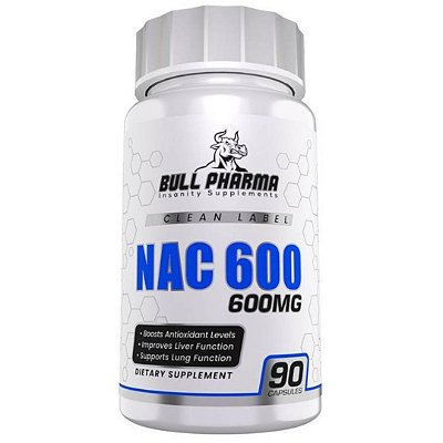NAC 600mg , 90 Cápsulas Bull Pharma
