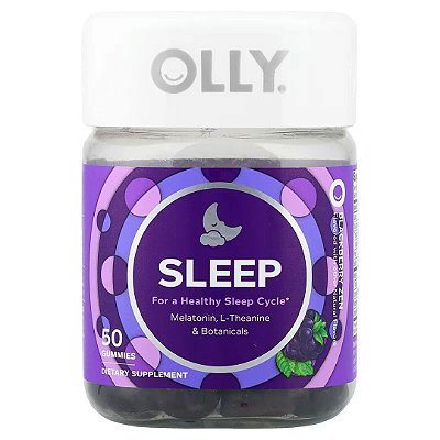 Sleep Melatonin L-Theanine 50 Gummies Olly