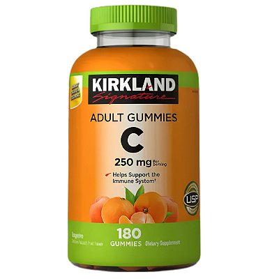 Vitamina C Para Adultos 250mg, 180 Gomas Kirkland
