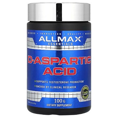 Ácido D-Aspártico, 100 gramas Allmax