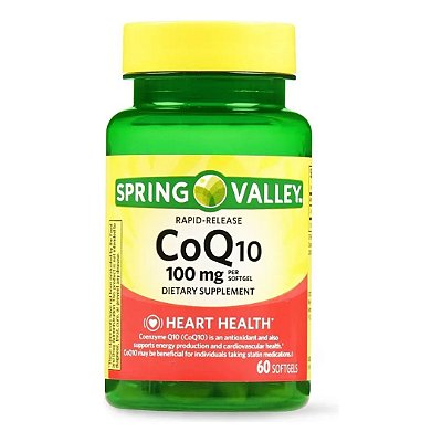 Coenzima Q10 100 Mg, 60 Softgels Spring Valley