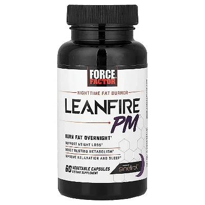 Termogênico Noturno LeanFire PM, 60 Cápsulas Force Factor