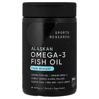 Omega-3 1250mg Fish Oil Alaska, 30 Cápsulas Sport Research