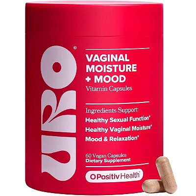 Suplemento Feminino URO 60 Cápsulas, Ashwagandha KSM-66 600mg O Positiv