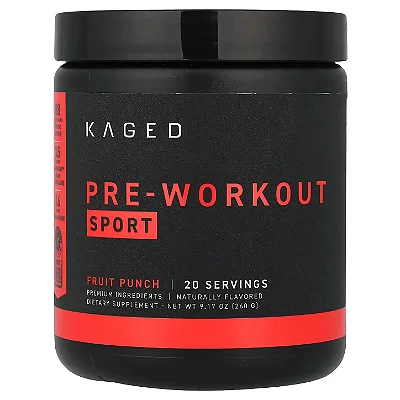 Pré-Treino Kaged Sport 258g, 20 Doses - Kaged