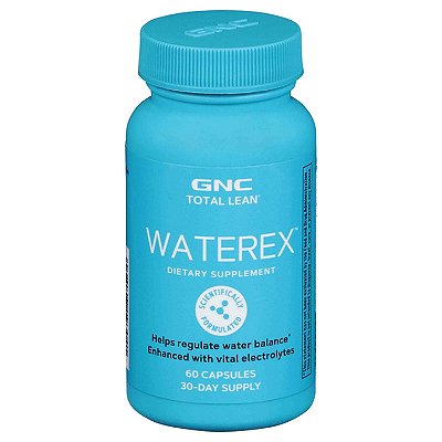 Waterex Total Lean 60 Cápsulas, Diurético Natural com Eletrólitos - GNC