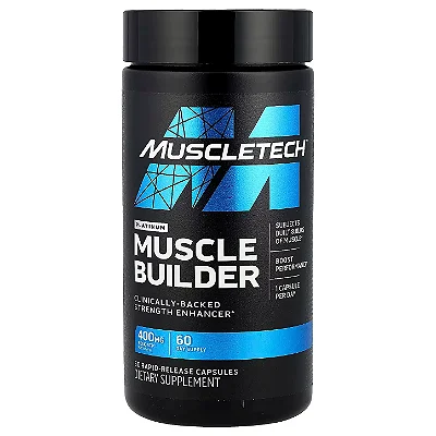 Platinum Muscle Builder 400mg Peak ATP, 60 Cápsulas MuscleTech
