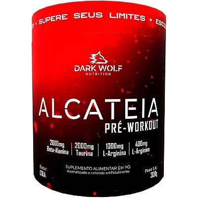 Pré-Treino Alcateia 300g, Sabor Cola, com Beta-Alanina e D-Ribose - Dark Wolf Nutrition