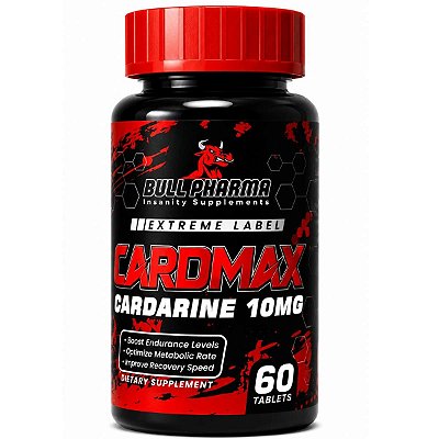 Cardarine CardMax 10mg, Máxima Resistência e Definição, 60 Tabs Bull Pharma