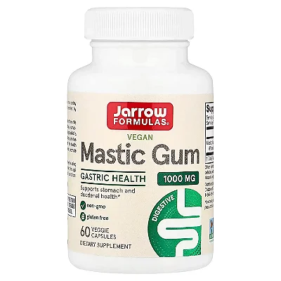 Mastic Gum 500mg, 60 Cápsulas, 1.000mg por Dose - Jarrow Formulas