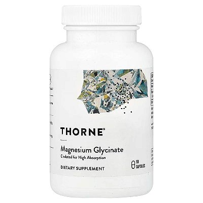 Magnésio Glicinato 120mg, Relaxamento, Qualidade do Sono e Equilíbrio Diário, 90 Cápsulas, Thorne