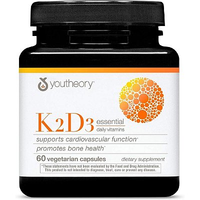 Vitamina K2 + D3 5.000 UI, 60 Cápsulas - Youtheory