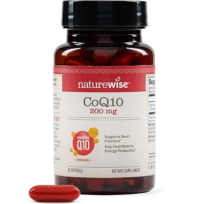 CoQ10 200mg, Alta Potência, 30 Softgels, NatureWise