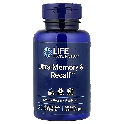 Ultra Memory & Recall 30 Cápsulas Vegetarianas - Life Extension