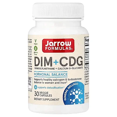 DIM + CDG Diindolilmetano 30 Cápsulas Veganas Jarrow Formulas