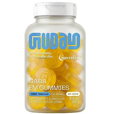 GABA em Gummies 100mg Gabarelax 30 Gomas Sem Açúcar - Guday