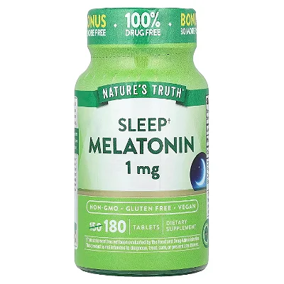 Melatonina 1mg, 180 comprimidos, Nature's Truth