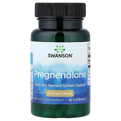 Pregnenolona 10mg, 90 Cápsulas Swanson