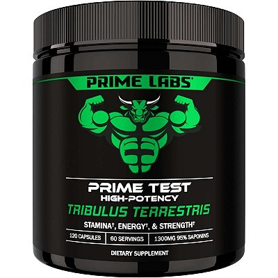 Tribulus Terrestris Prime Test 1300mg 95% Saponinas 120 Cápsulas - Prime Labs