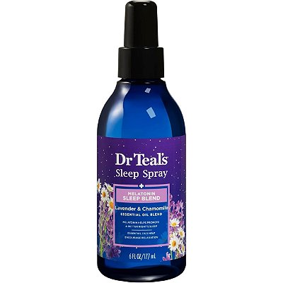 Sleep Spray Dr Teal's com Melatonina, Lavanda e Camomila 177ml - Spray para Travesseiro e Corpo
