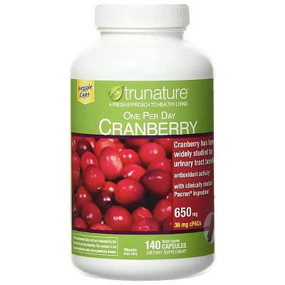 Cranberry 650mg 140 Cápsulas Vegetais - TruNature