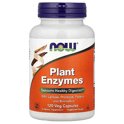 Plant Enzymes Enzimas Digestivas 120 Cápsulas - Now Foods