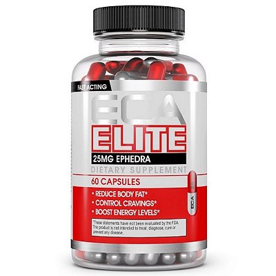 ECA Elite 25mg de Ephedra 60 Cápsulas - HardRock Supplements