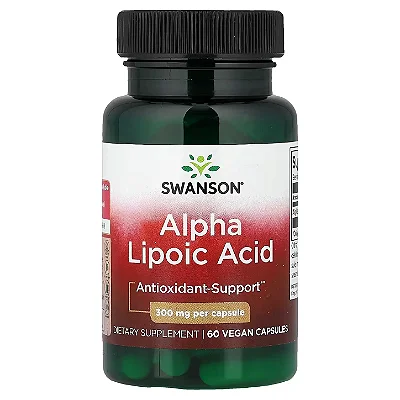 Ácido Alfa Lipóico 300mg 60 Cápsulas Veganas - Swanson