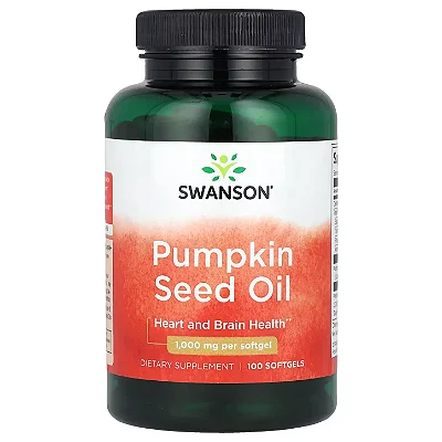 Óleo de Semente de Abóbora 1000mg 100 Softgels - Swanson