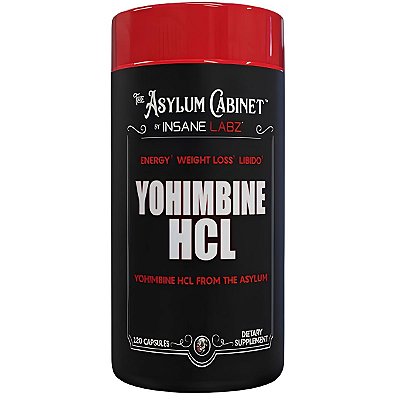 Ioimbina Yohimbine HCL 2,5mg 120 Cápsulas - Insane Labz