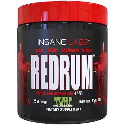Redrum Pré-Treino High Stim, 25 Doses - Insane Labz