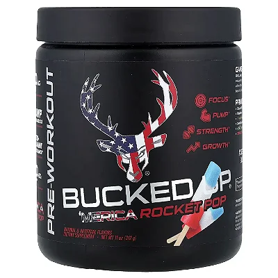 Pré-Treino Bucked Up Sabor ‘Merica Rocket Pop 312g 30 Doses