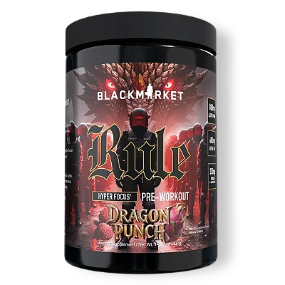 Pré-Treino Rule Sabor Dragon Punch 402g 40 Scoops - Black Market Labs