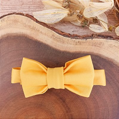 Gravata Borboleta Amarela