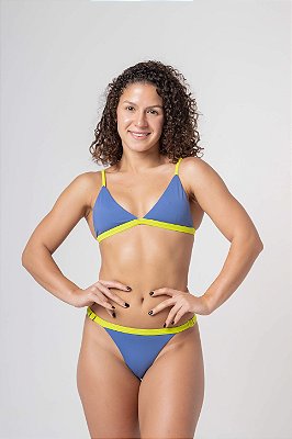 top creta bicolor blue/lime