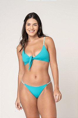 top capri bicolor acqua/aruba