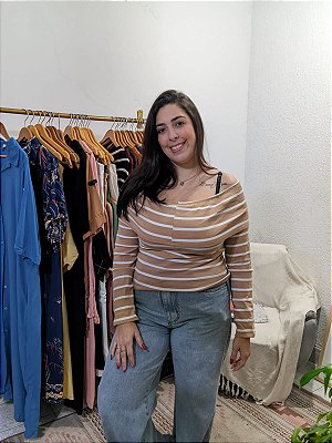 BLUSA CANELADA