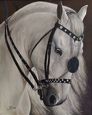 Quadro de cavalo Mangalarga Marchador - Tinta Óleo Sobre Tela 40x50cm