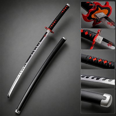 Katana Tanjiro V2 - Demon Slayer | Lâmina em Metal