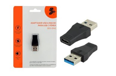 Adaptador USB para USB-C  5+ Preto