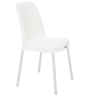 Cadeira em Polipropileno Pernas Anodizadas Summa Tramontina Branco 52 Cm