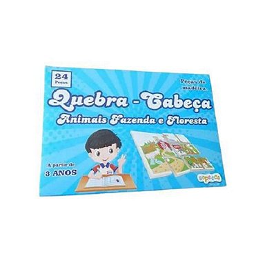 Jogo Domino com 28 Peças de Madeira Educativo para Crianças - Loja Tatu de  Boa!