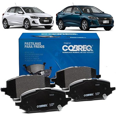 Jogo Pastilhas Freio Dianteiro Gm Onix Novo Premier Ltz Lt 2020 a 2021